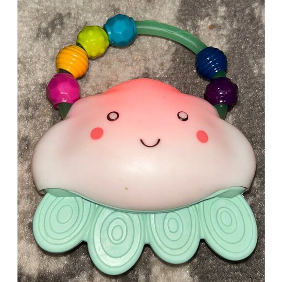 B Toys Rain-Glow Squeeze Light Up Baby Rattle - Excellent - Picture 1 of 2